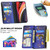 For iPhone 12 Pro Max Colored Drawing Pattern Zipper Horizontal Flip Leather Case with Holder & Card Slots & Wallet(Purple Butterfly)