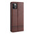 For iPhone 12 mini AZNS Magnetic Calf Texture Horizontal Flip Leather Case with Card Slots & Holder & Wallet(Dark Brown)