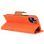 For iPhone 12 Pro Max GOOSPERY CANVAS DIARY Cross Texture Horizontal Flip Leather Case with Card Slots & Wallet & Holder(Orange)