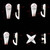 100 PCS Press-Free Hanging Nail Hook Strong Wall Invisible Staple Photo Frame Photo Wall Without Trace Nails, Specification: Large
