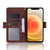 For iPhone 12 mini Multiple Card Slots Horizontal Flip Leather Case with Holder & Wallet (Brown)