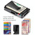 New Bring  Metal Card Holder Men Ultra-Thin Anti-Theft Compact Wallet Card Holder(Black Forged Pattern)