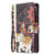 For Xiaomi Redmi 9A Colored Drawing Pattern Zipper Horizontal Flip Leather Case with Holder & Card Slots & Wallet(Flower Elephants)