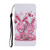 For iPhone 12 / 12 Pro Coloured Drawing Pattern Horizontal Flip PU Leather Case with Holder & Card Slots & Wallet & Lanyard(Cute Rabbit)