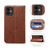 For iPhone 12 / 12 Pro Calf Texture Horizontal Flip Leather Case with Holder & Card Slots & Wallet(Brown)