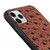 For iPhone 11 Pro Max Ostrich Texture Genuine Leather Protective Case (Red)