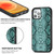 For iPhone 12 Pro Max Python Texture Embossing Magnetic PU + TPU Protective MagSafe Case(Green)