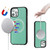 For iPhone 12 Pro Max Cross Texture Embossing Magnetic PU + TPU Protective MagSafe Case(Mint Green)