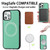 For iPhone 12 Pro Max Cross Texture Embossing Magnetic PU + TPU Protective MagSafe Case(Mint Green)