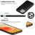 For iPhone 12 mini Python Texture Embossing Magnetic PU + TPU Protective Magsafe Case (Black)