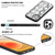 For iPhone 12 mini Python Texture Embossing Magnetic PU + TPU Protective Magsafe Case (White)