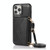 For iPhone 13 Pro Max Multi-functional Cross-body Card Bag TPU+PU Back Cover Case with Holder & Card Slot & Wallet (Black)