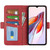 For Xiaomi Redmi 12C Dual-side Magnetic Buckle Horizontal Flip Leather Phone Case(Red)