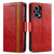 For Redmi Note 12 Turbo CaseNeo Splicing Dual Magnetic Buckle Leather Phone Case(Red)