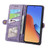 For Xiaomi Redmi Note 11T Pro Geometric Zipper Wallet Side Buckle Leather Phone Case(Purple)