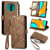For Xiaomi Redmi 9 Geometric Zipper Wallet Side Buckle Leather Phone Case(Brown)
