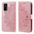 For OPPO Realme GT 5G 7-petal Flowers Embossing Pattern Horizontal Flip PU Leather Case with Holder & Card Slots & Wallet & Photo Frame(Rose Gold)