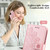 For OPPO Realme GT 5G 7-petal Flowers Embossing Pattern Horizontal Flip PU Leather Case with Holder & Card Slots & Wallet & Photo Frame(Rose Gold)