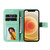For Samsung Galaxy A03s 7-petal Flowers Embossing Pattern Horizontal Flip PU Leather Case with Holder & Card Slots & Wallet & Photo Frame(Green)