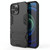 For iPhone 13 Pro Max PC + TPU Shockproof Protective Case with Invisible Holder (Black)