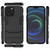 For iPhone 13 Pro Max PC + TPU Shockproof Protective Case with Invisible Holder (Black)