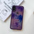 For iPhone X / XS Oil Painting Electroplating TPU Phone Case(Purple)