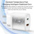 Yesido YC47 USB-C / Type-C + USB Travel Charger with 1m USB-C / Type-C to 8 Pin Cable, EU Plug (White)