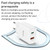 Yesido YC47 USB-C / Type-C + USB Travel Charger with 1m USB-C / Type-C to 8 Pin Cable, EU Plug (White)