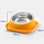 Cat And Dog Food Bowl Drinking All In One Pet Eating Slant Mouth Bowl(Orange)