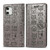 For iPhone 12 mini Cute Cat and Dog Embossed Horizontal Flip Leather Case with Holder & Card Slots & Wallet & Lanyard(Grey)