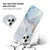For iPhone 12 mini Four Corners Anti-Shattering Flow Gold Marble IMD Phone Back Cover Case (Pulper Blue LD3)