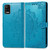 For LG K52 Mandala Flower Embossed Horizontal Flip Leather Case with Holder & Three Card Slots & Wallet & Lanyard(Blue)