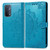 For OPPO A54 5G Mandala Flower Embossed Horizontal Flip Leather Case with Holder & Three Card Slots & Wallet & Lanyard(Blue)