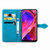 For OPPO A54 5G Mandala Flower Embossed Horizontal Flip Leather Case with Holder & Three Card Slots & Wallet & Lanyard(Blue)