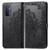 For OPPO A54 5G Mandala Flower Embossed Horizontal Flip Leather Case with Holder & Three Card Slots & Wallet & Lanyard(Black)