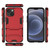 For iPhone 13 mini PC + TPU Shockproof Protective Case with Invisible Holder (Red)