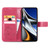 For Xiaomi Poco X4 Pro 5G Four-leaf Clasp Embossed Buckle Leather Phone Case(Magenta)