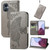 For OnePlus N20 5G Butterfly Love Flower Embossed Flip Leather Phone Case(Gray)