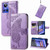 For Realme GT Neo 3 Butterfly Love Flower Embossed Flip Leather Phone Case(Light Purple)