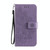 For iPhone 13 Pro 7-petal Flowers Embossing Pattern Horizontal Flip PU Leather Case with Holder & Card Slots & Wallet & Photo Frame (Light Purple)