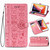 For iPhone SE 2022 / SE 2020 Cute Cat and Dog Embossed Horizontal Flip Leather Case with Bracket / Card Slot / Wallet / Lanyard(Pink)