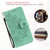 For iPhone 13 Pro 7-petal Flowers Embossing Pattern Horizontal Flip PU Leather Case with Holder & Card Slots & Wallet & Photo Frame (Green)