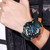 SKMEI 1725 Three Time LED Digital Display Timing Luminous Electronic Watch(Red)