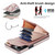 For iPhone 14 Pro Max Rhombic Texture Card Bag Phone Case with Long Lanyard(Rose Gold)