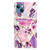 For iPhone 15 Plus Colored Drawing Leather Phone Case(Purple Marble)