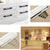 3 PCS 2049-192 Drawer Cabinet Door Aluminum Alloy Handle Straight Door Handle (White)