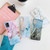 Four Corners Anti-Shattering Flow Gold Marble IMD Phone Back Cover Case For Samsung Galaxy Note20(Black LD1)