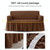 Living Room Stretch Full Coverage Skirt Style Sofa Cover, Size: Double M 145-185cm(Middle Coffee Beige) Living Room Stretch Full Coverage Skirt Style Sofa Cover, Size: Double M 145-185cm(Middle Coffee Beige)