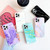 For iPhone 12 mini Thickened TPU Glazed Marble Mobile Phone Case(Pink)