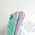 For iPhone 12 mini Thickened TPU Glazed Marble Mobile Phone Case(Pink)